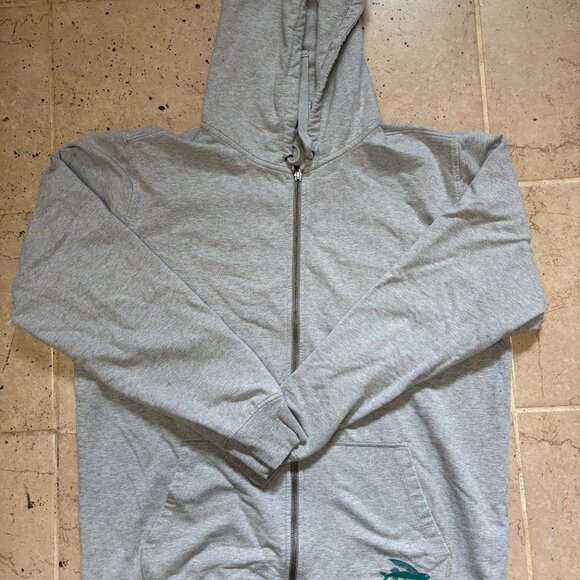 Patagonia Hoodie Mens Medium Gray Hooded Full Zip Fleece Jacket Sweatshirt - Picture 2 of 3